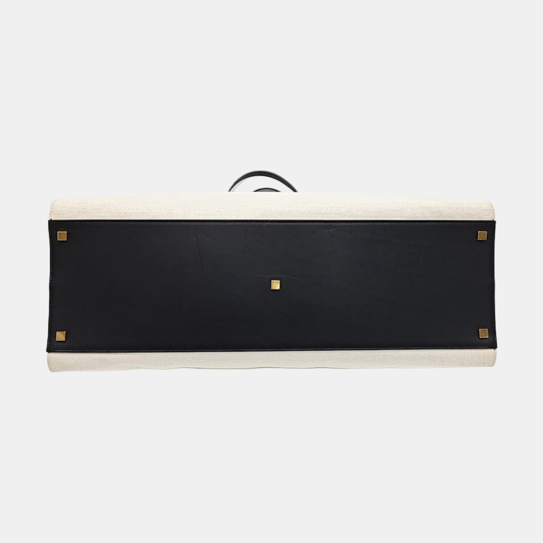 Authenticated pre-owned  MANHATTAN Canvas White - Tote Bag at Looply