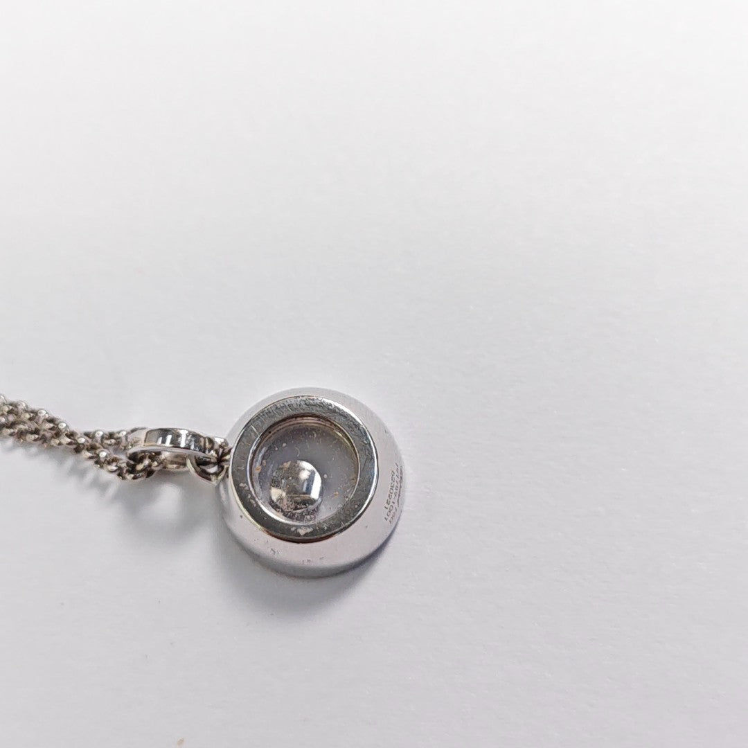 HAPPY DIAMONDS 18k White Gold Silver Necklace