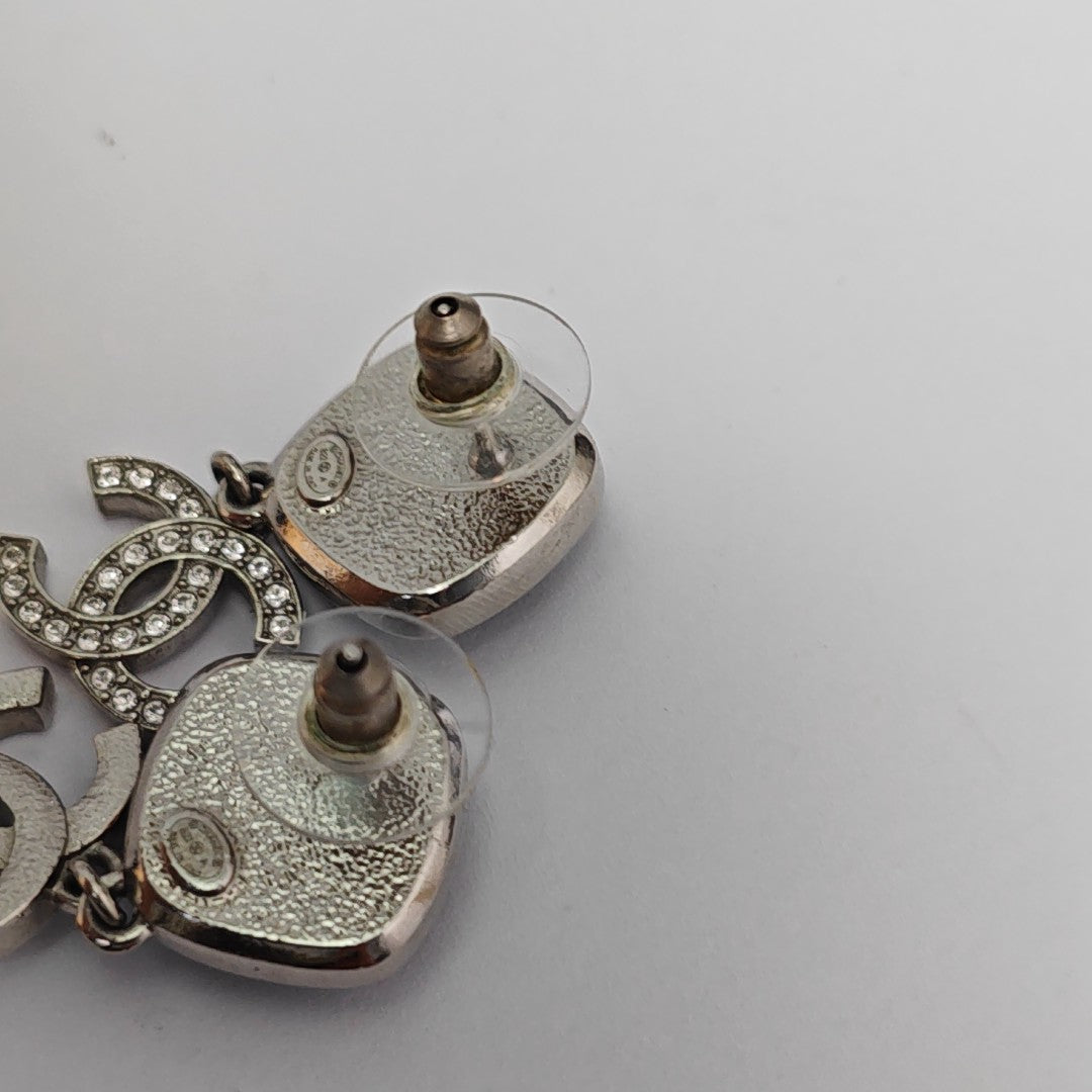 Metal Black Stud Earrings