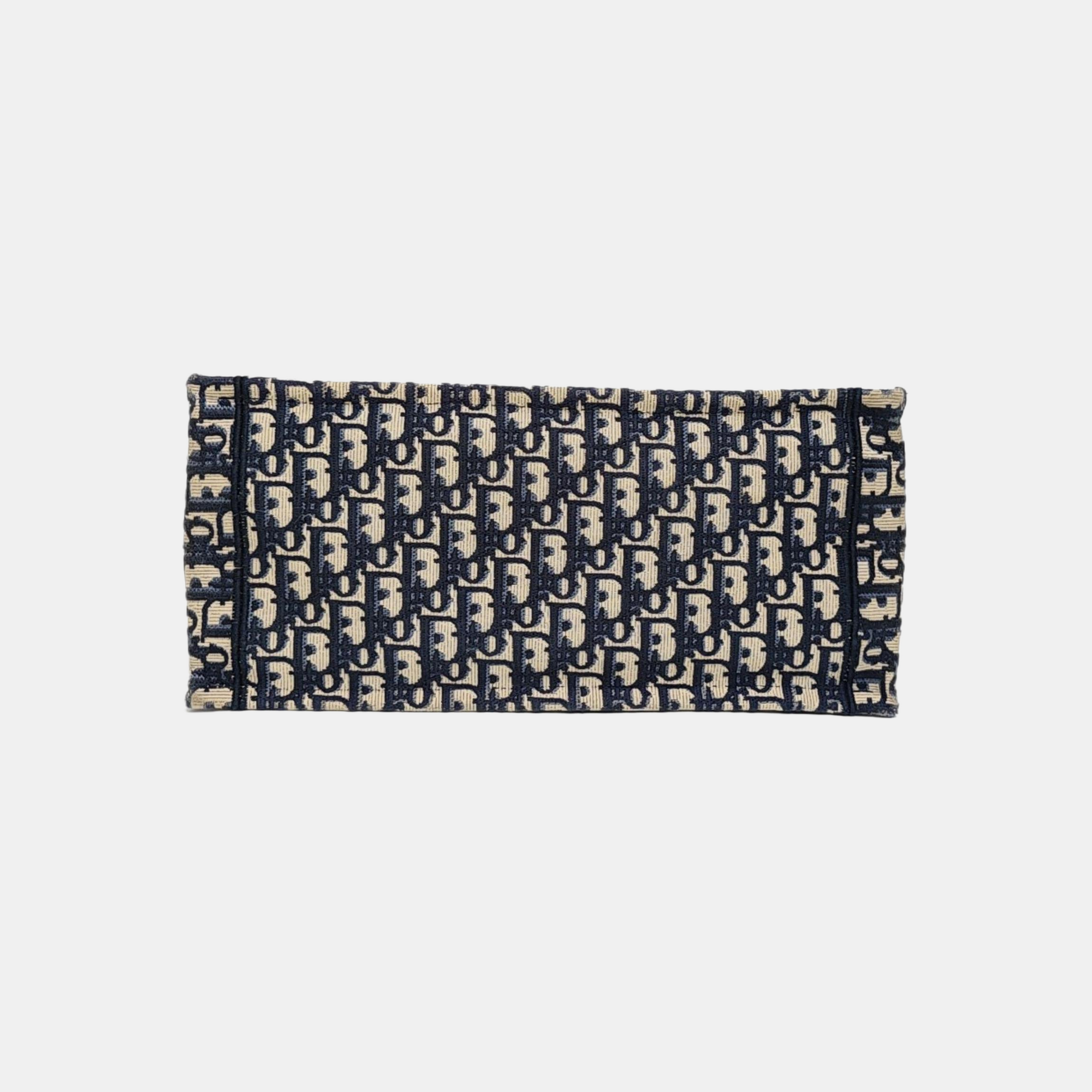 Book Tote Medium Oblique Canvas Blue