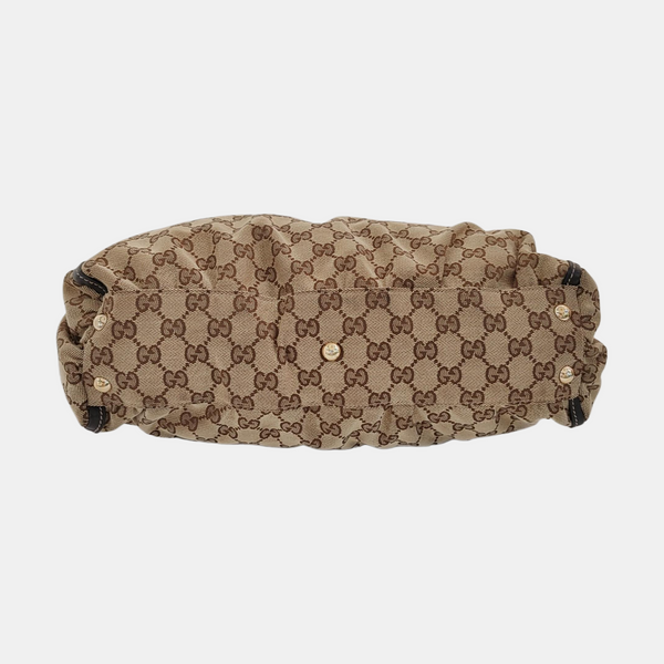Abbey Monogram Canvas Beige
