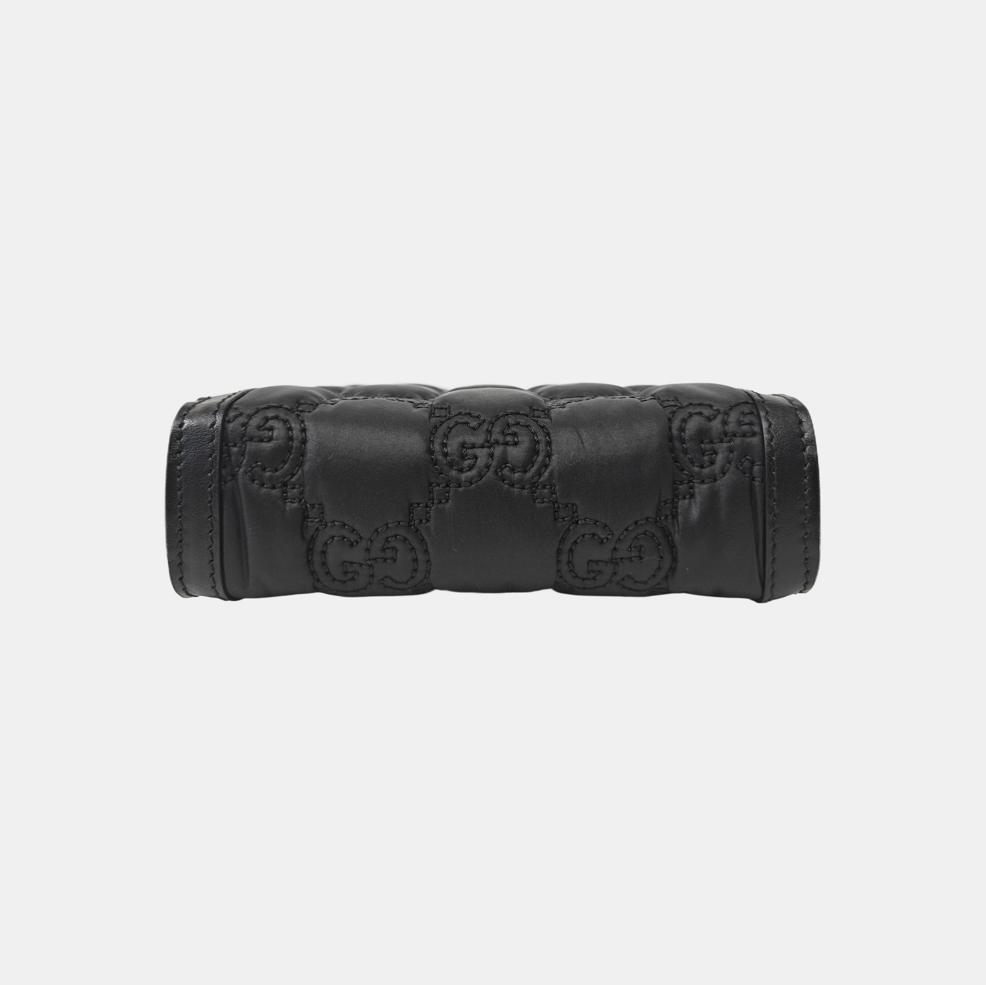 Quilted Calfskin Shoulder Bag Black