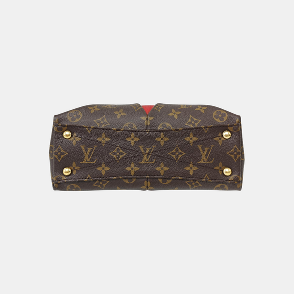 V TOTE BB Monogram Coated Canvas Red