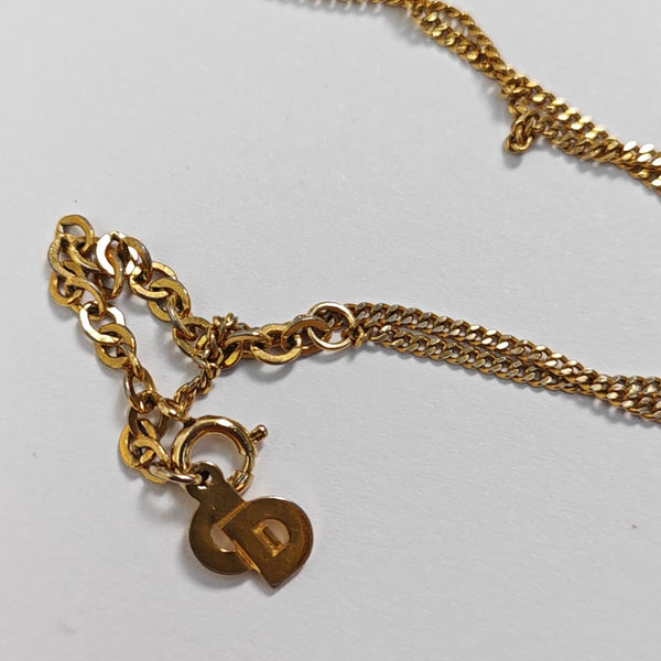 Petit CD Metal Gold Necklace