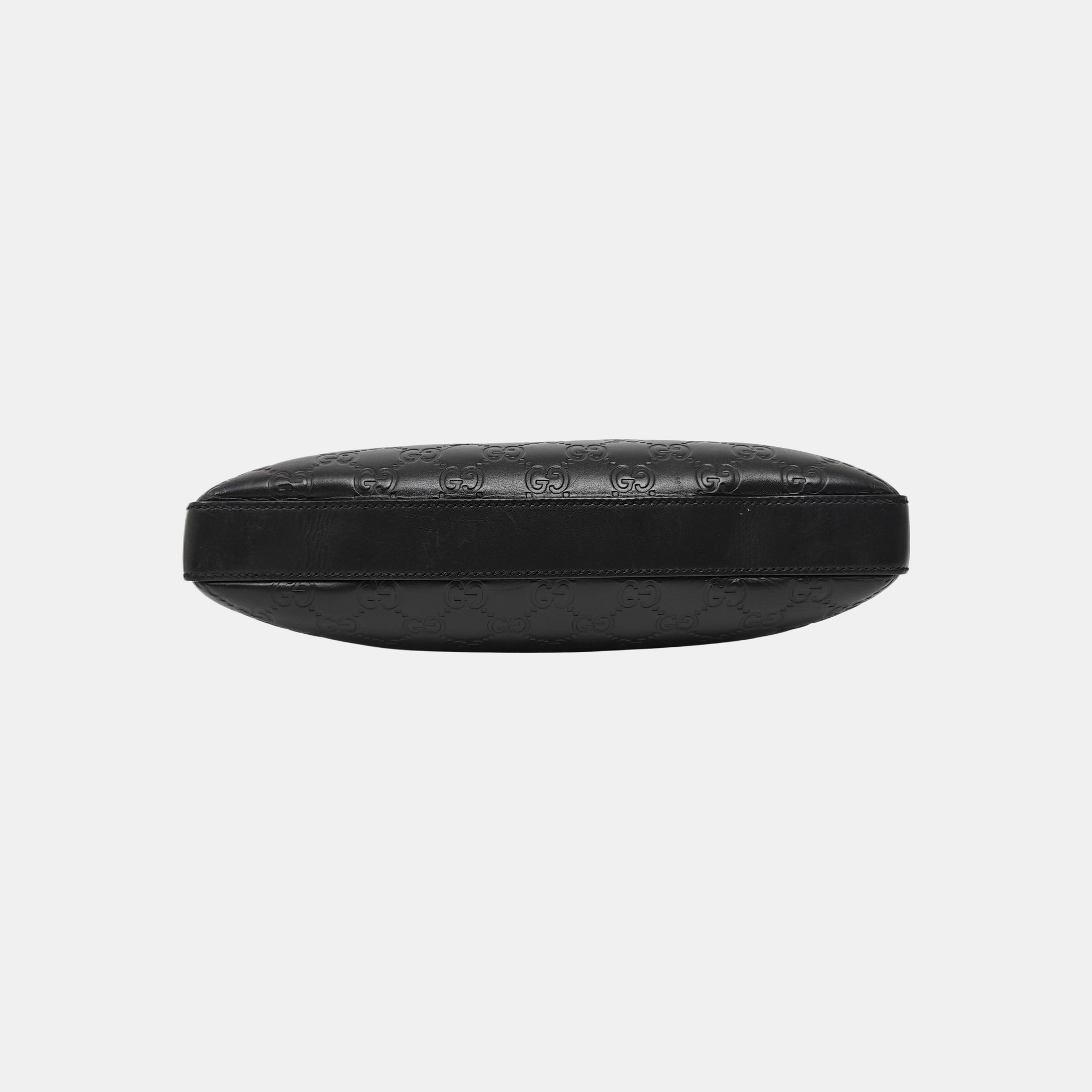 Signature Medium Monogram Calfskin Black