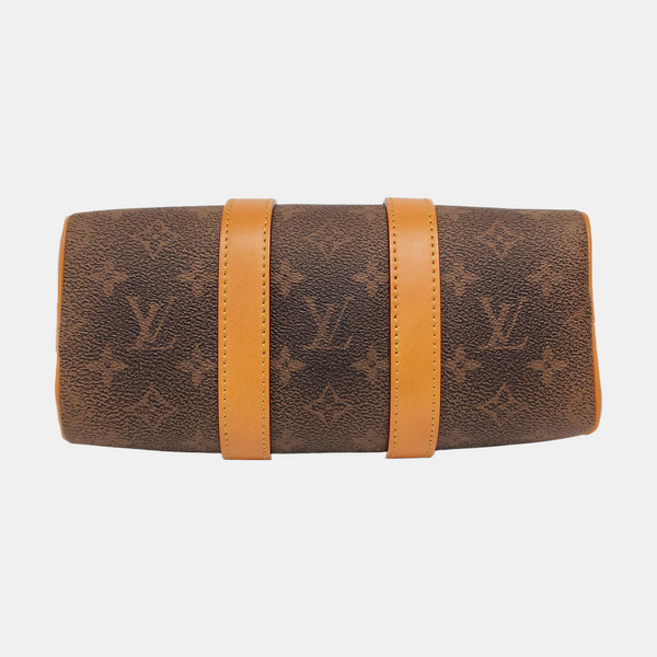 KEEPALL Monogram Coated Canvas Brown