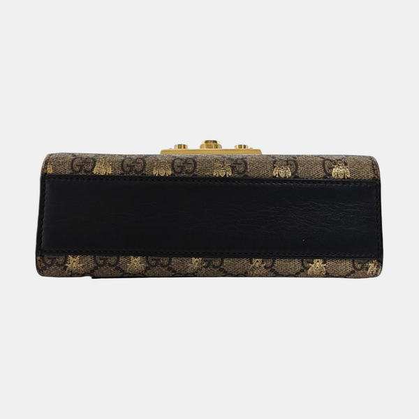 Authenticated pre-owned  Padlock Small Monogram Coated Canvas Beige - Crossbody Bag at Looply