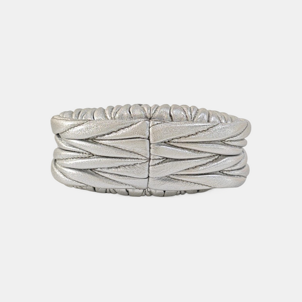 Wander Matelassé Super Mini Quilted Lambskin Silver