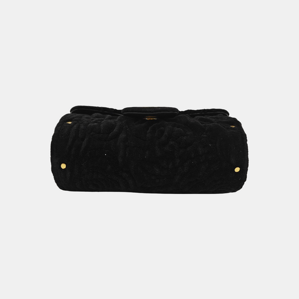 Velvet Shoulder Bag Black