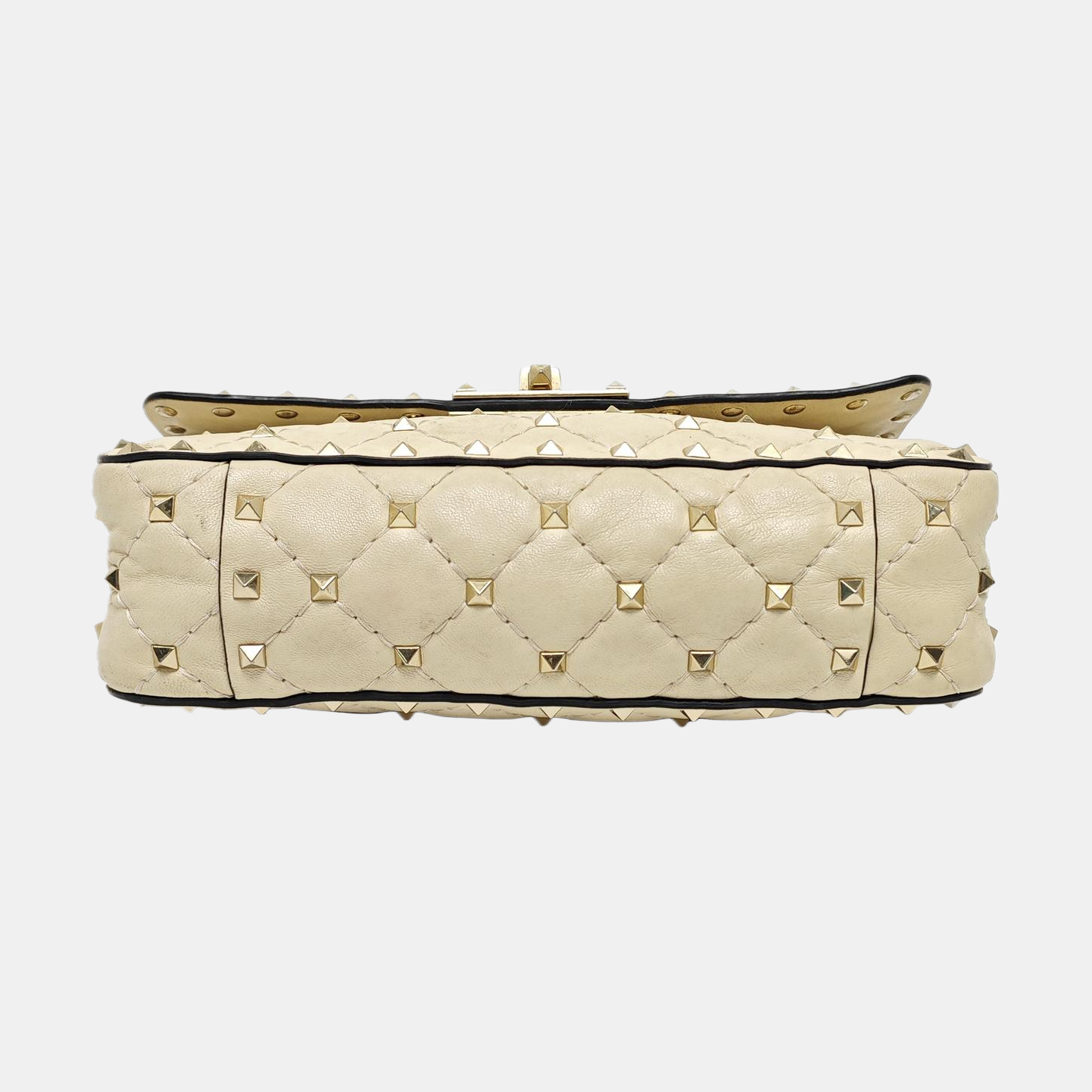 Spike Up Leather Beige
