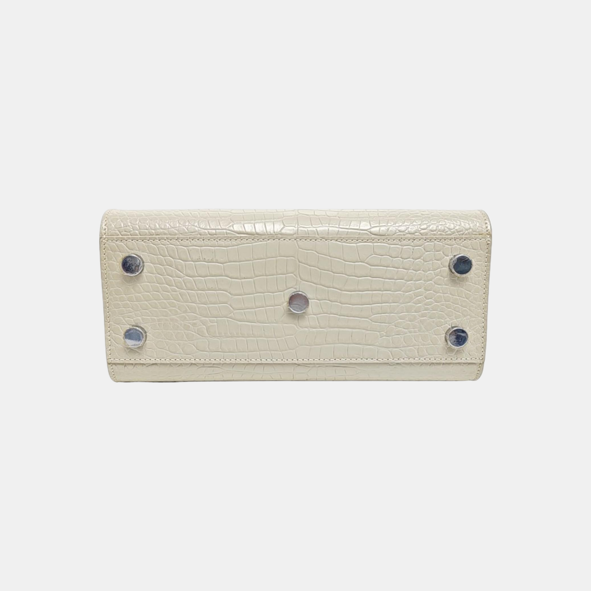 SAC DE JOUR Nano Calfskin White