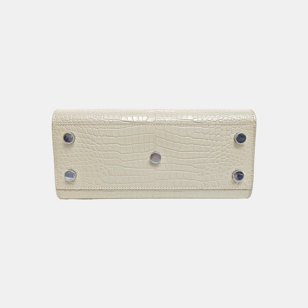 SAC DE JOUR Nano Calfskin White
