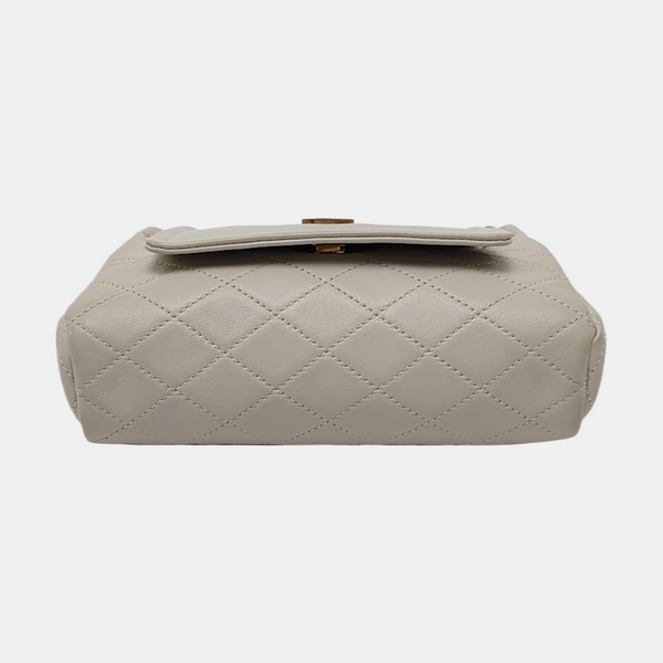NOLITA Mini Quilted Lambskin White