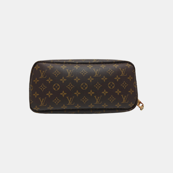 NEVERFULL MM Monogram Coated Canvas Brown