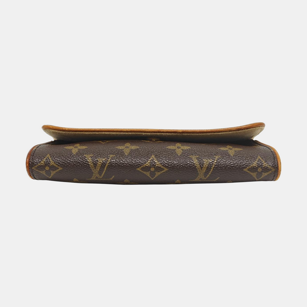 TWIN PM Monogram Coated Canvas Brown