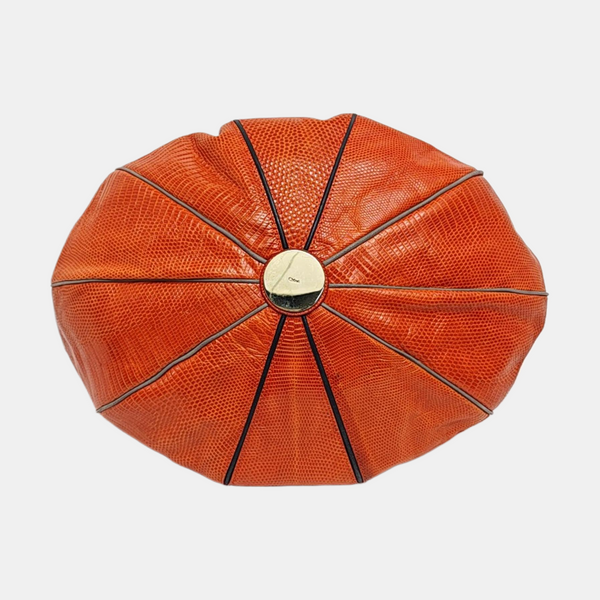 Calfskin Shoulder Bag Orange