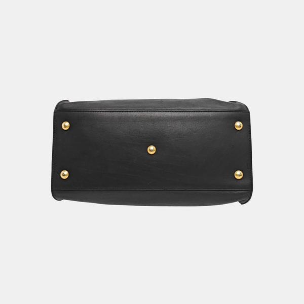 CHYC Y LIGNE Medium Calfskin Black