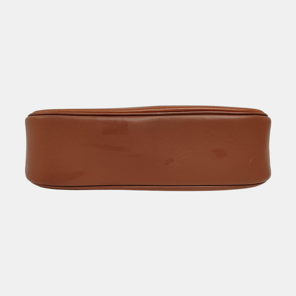 Calfskin Top Handle Bag Brown