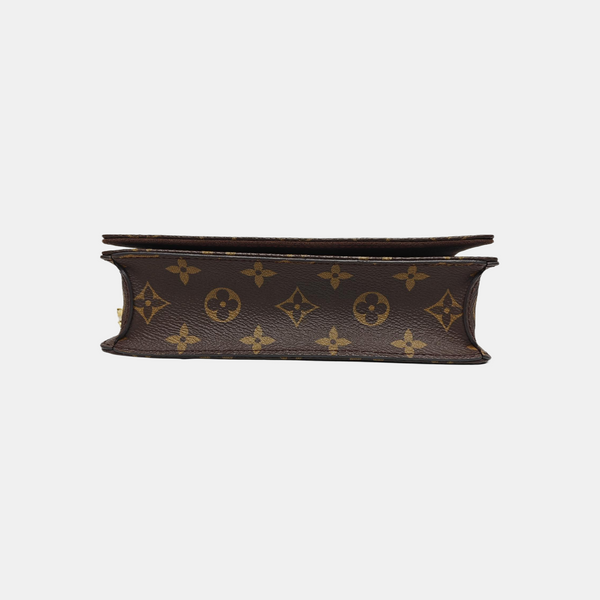 Lily Monogram Coated Canvas Brown