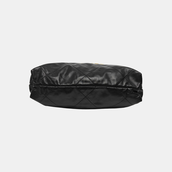 CHANEL 22 Small Quilted Calfskin Black