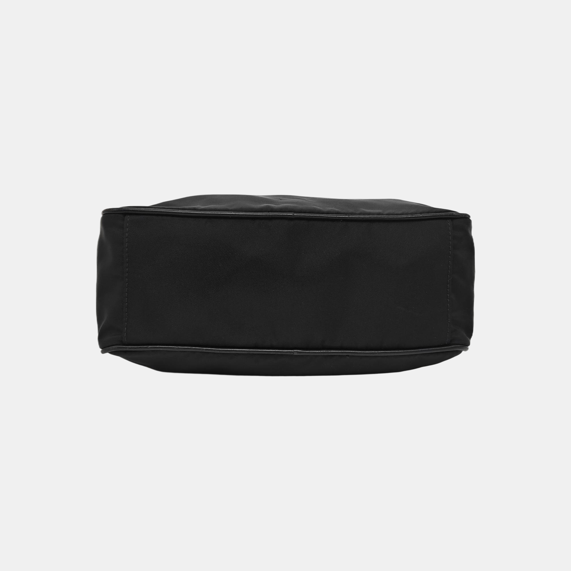 Nylon Shoulder Bag Black
