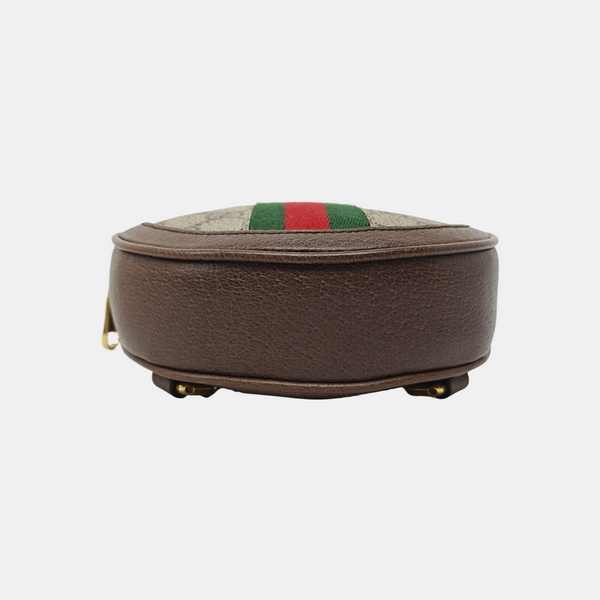Ophidia Mini Monogram Coated Canvas Beige