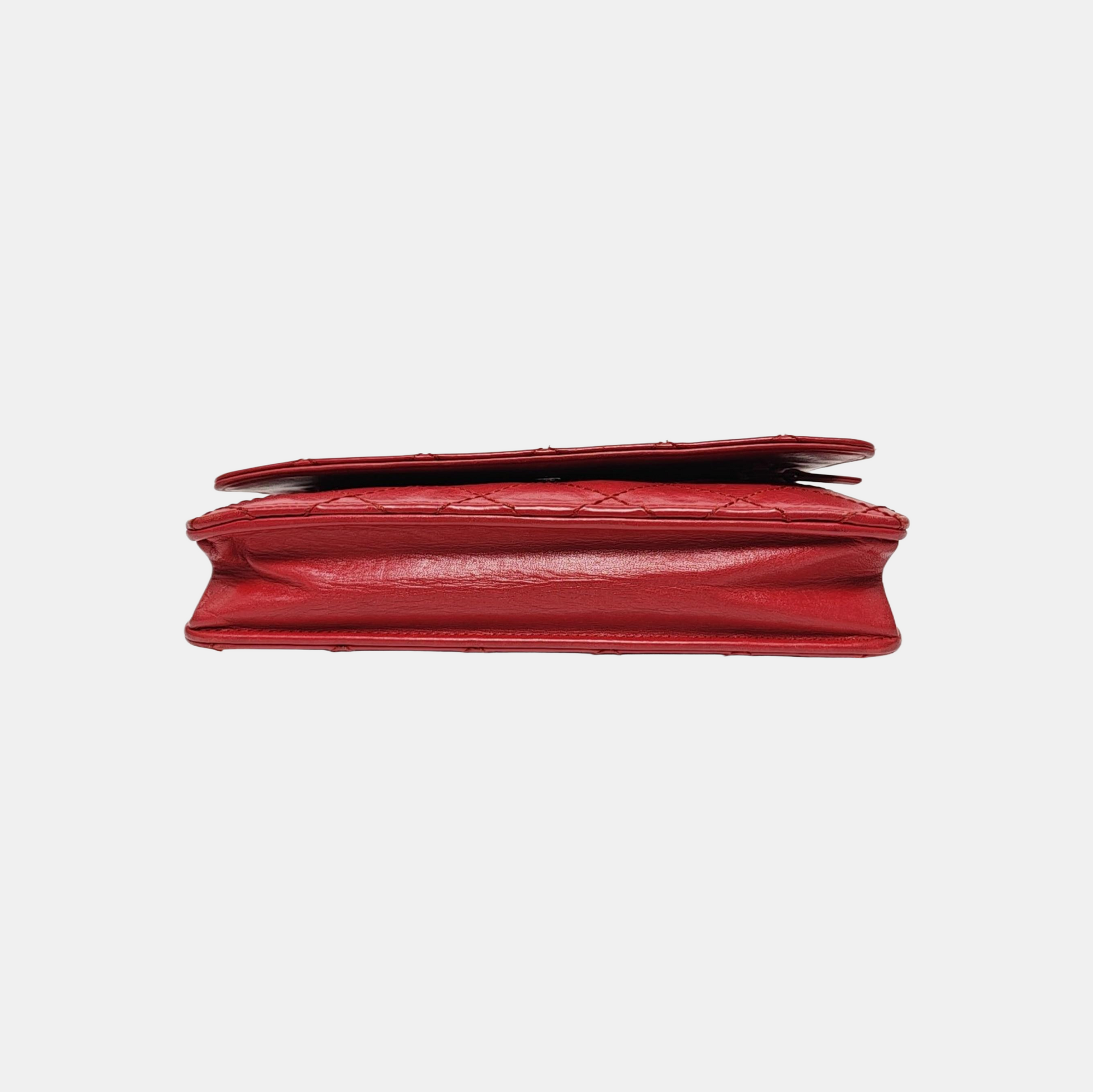 2.55 WOC Quilted Calfskin Red