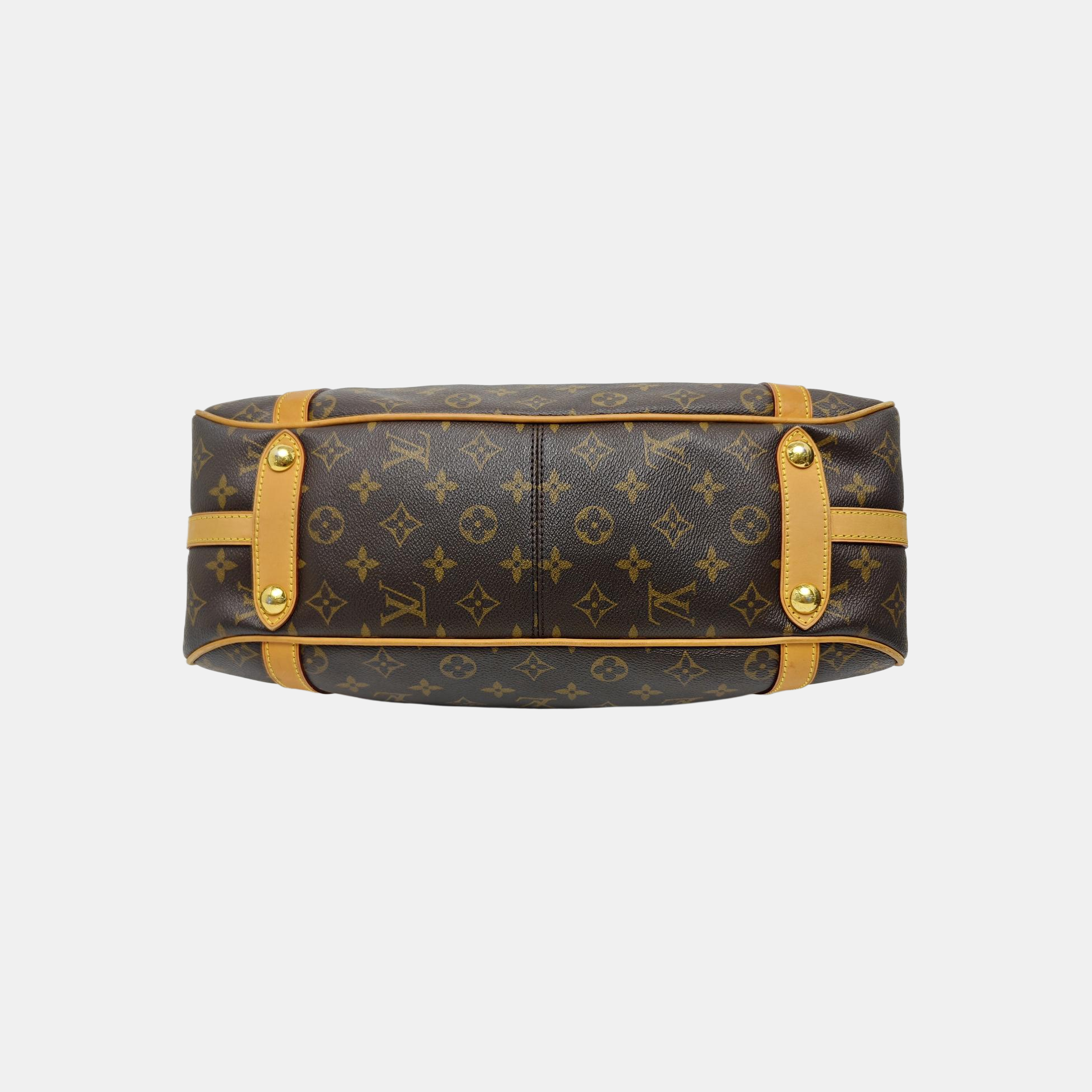 STRESA Monogram Coated Canvas Brown