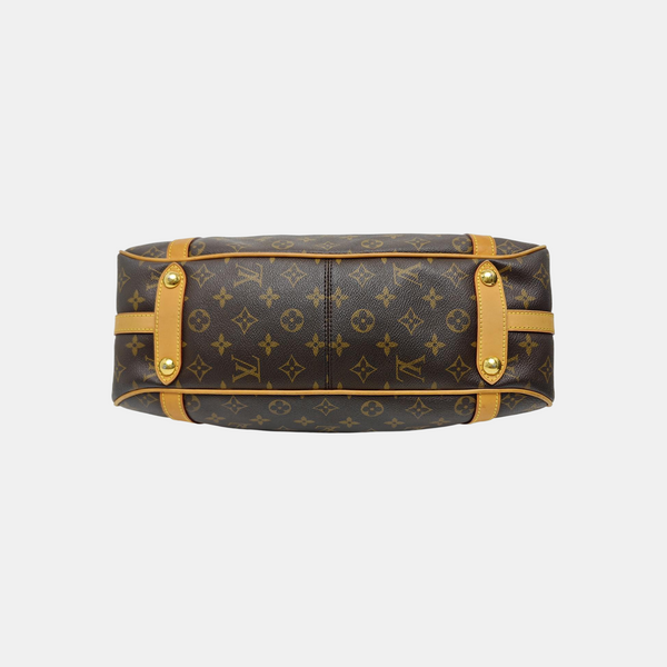 STRESA Monogram Coated Canvas Brown