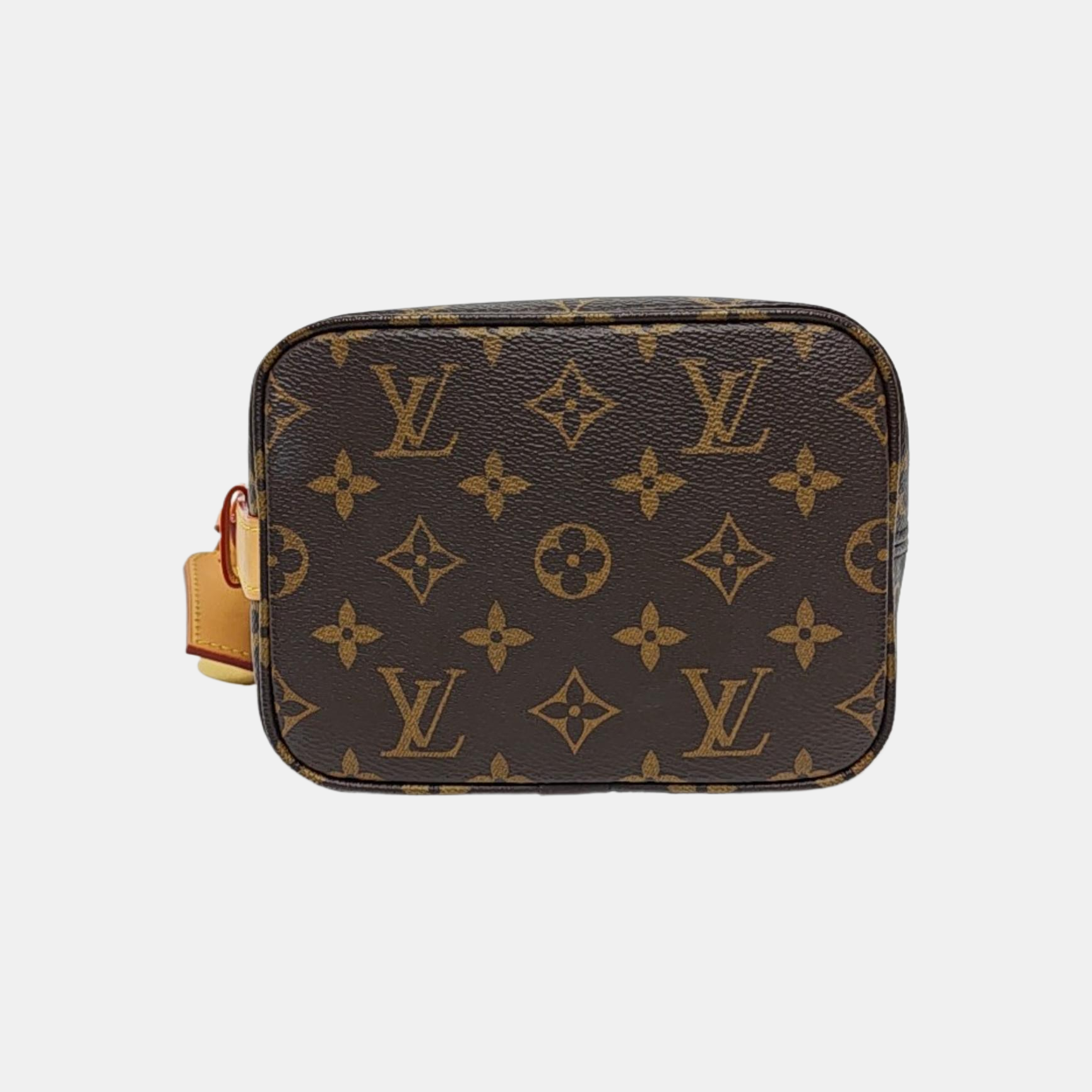 ALL IN BB Monogram Coated Canvas Brown