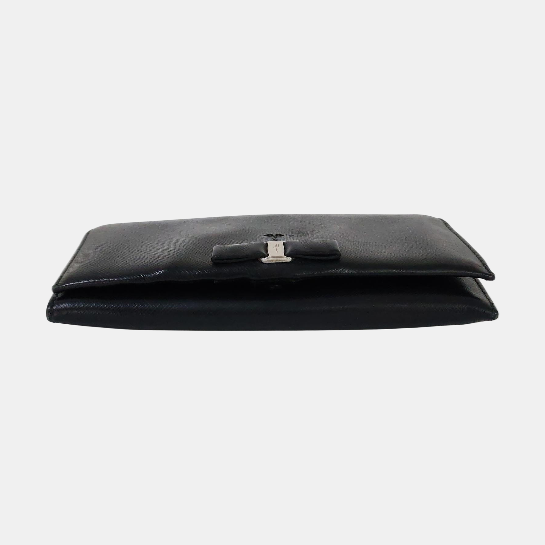Vara Calfskin Black Wallet