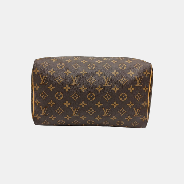 SPEEDY 30 Monogram Coated Canvas Brown