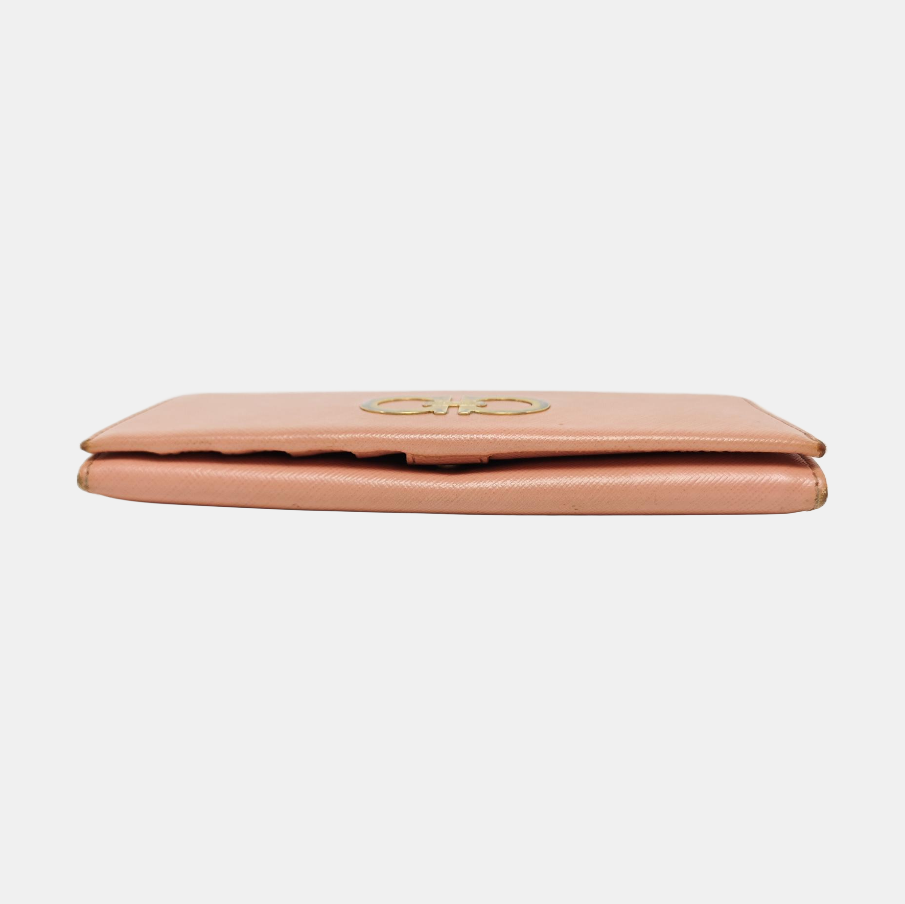 Authenticated pre-owned  Gancini Calfskin Pink Wallet - Wallet at Looply