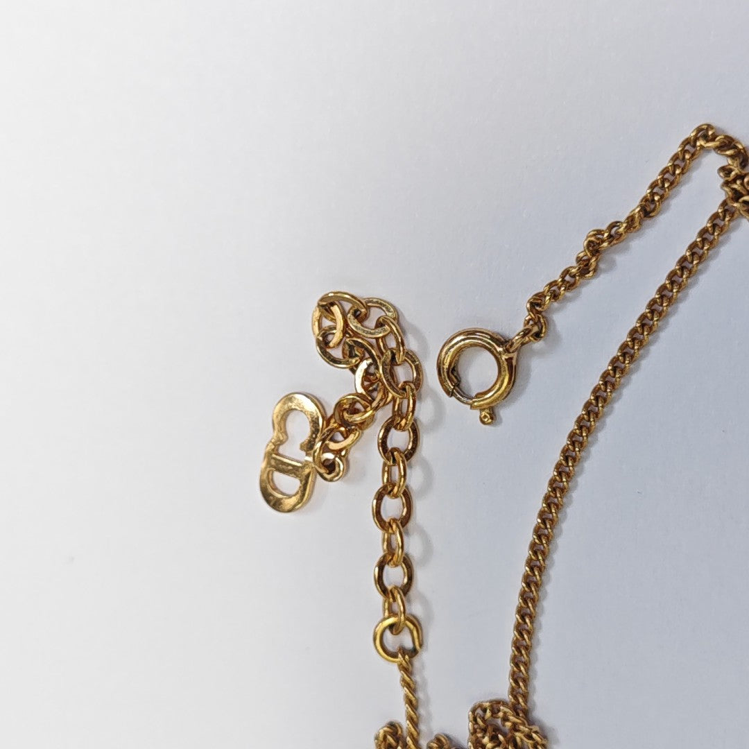 Petit CD Metal Gold Necklace