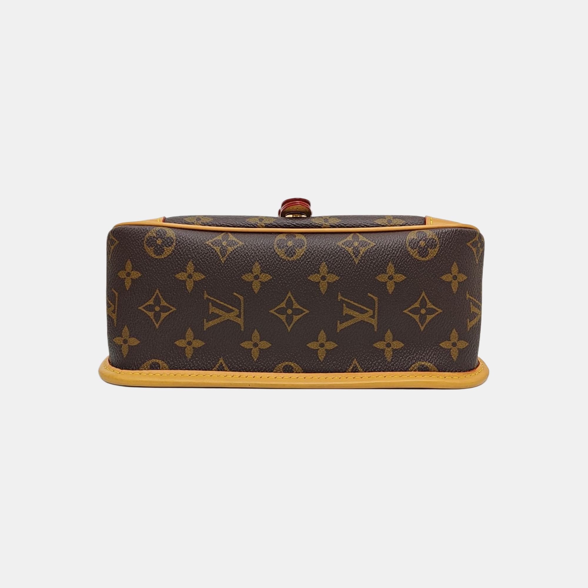 DIANE Monogram Coated Canvas Brown