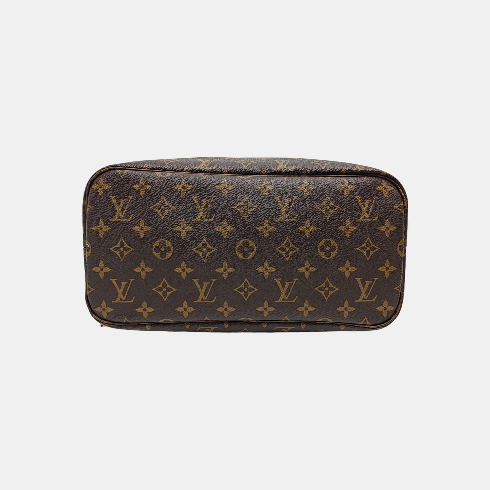 NEVERFULL MM Monogram Coated Canvas Brown