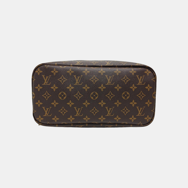 NEVERFULL MM Monogram Coated Canvas Brown