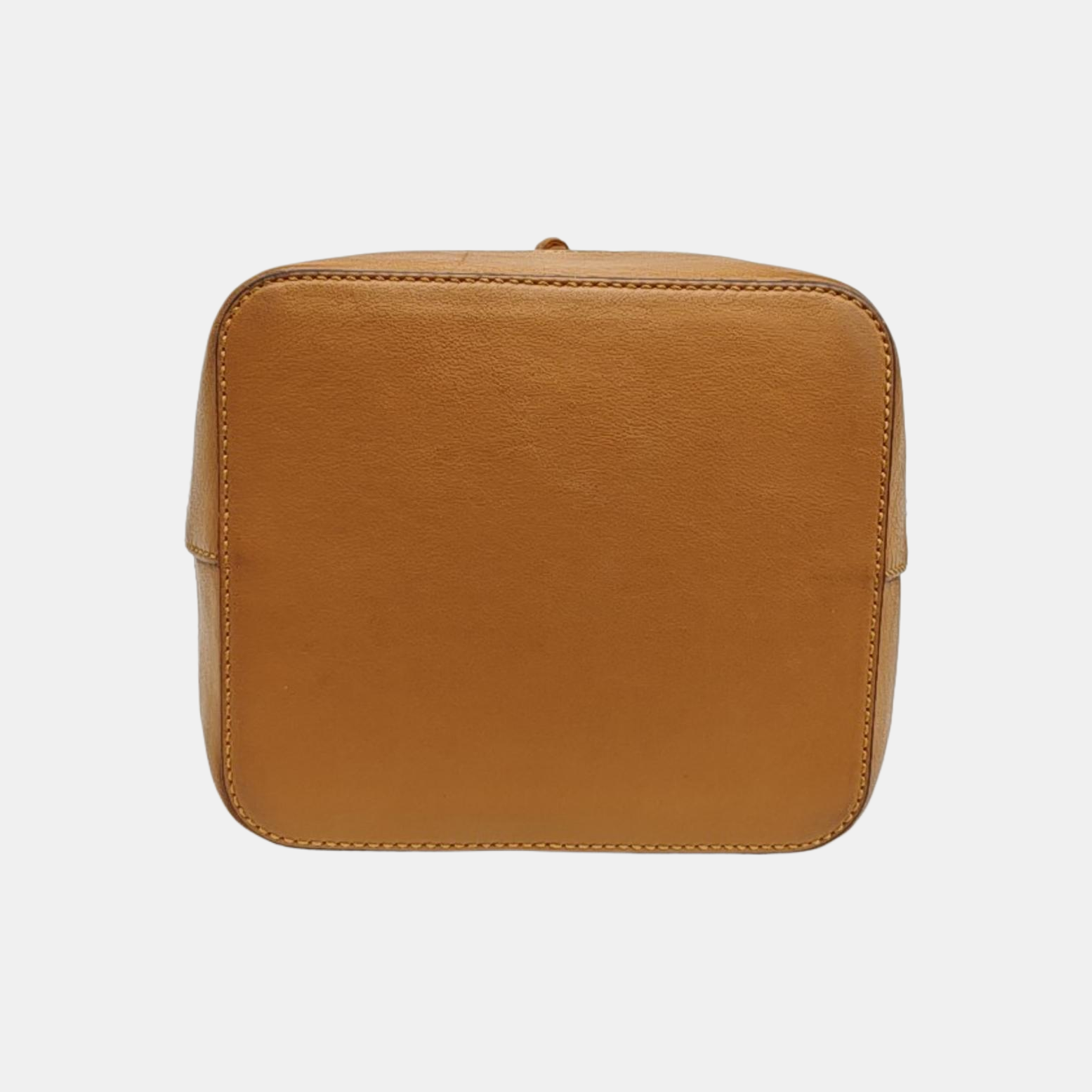 Coated Canvas Bucket Bag Brown