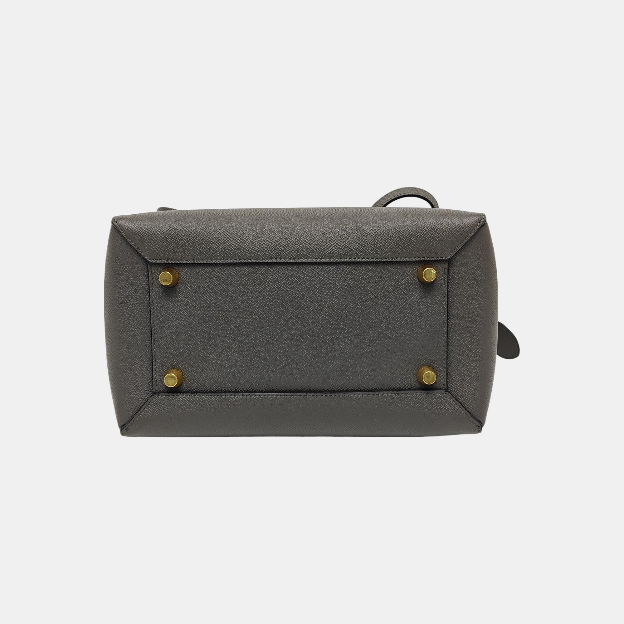 BELT Mini Calfskin Gray