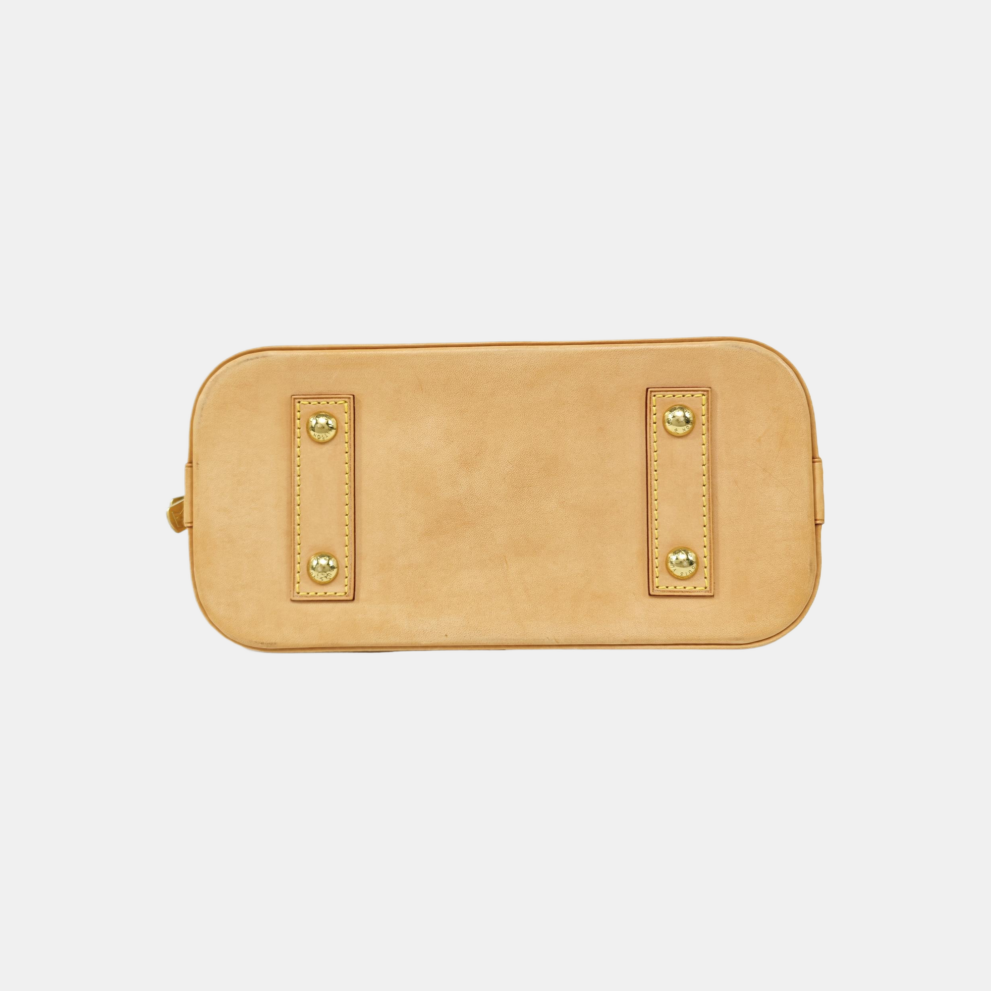 ALMA BB Monogram Coated Canvas Brown