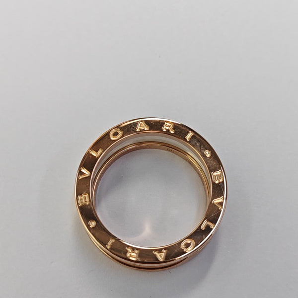B.ZERO1 18k Rose Gold Ring EU 59