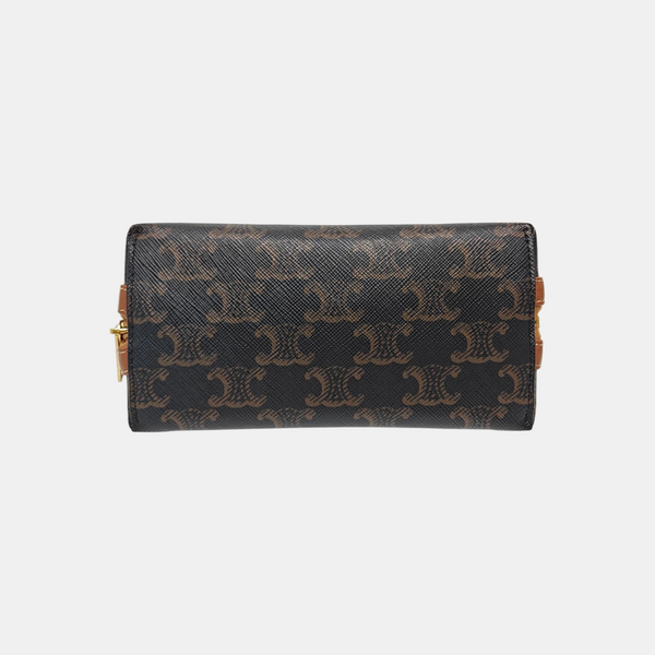 TRIOMPHE CANVAS Mini Coated Canvas Brown