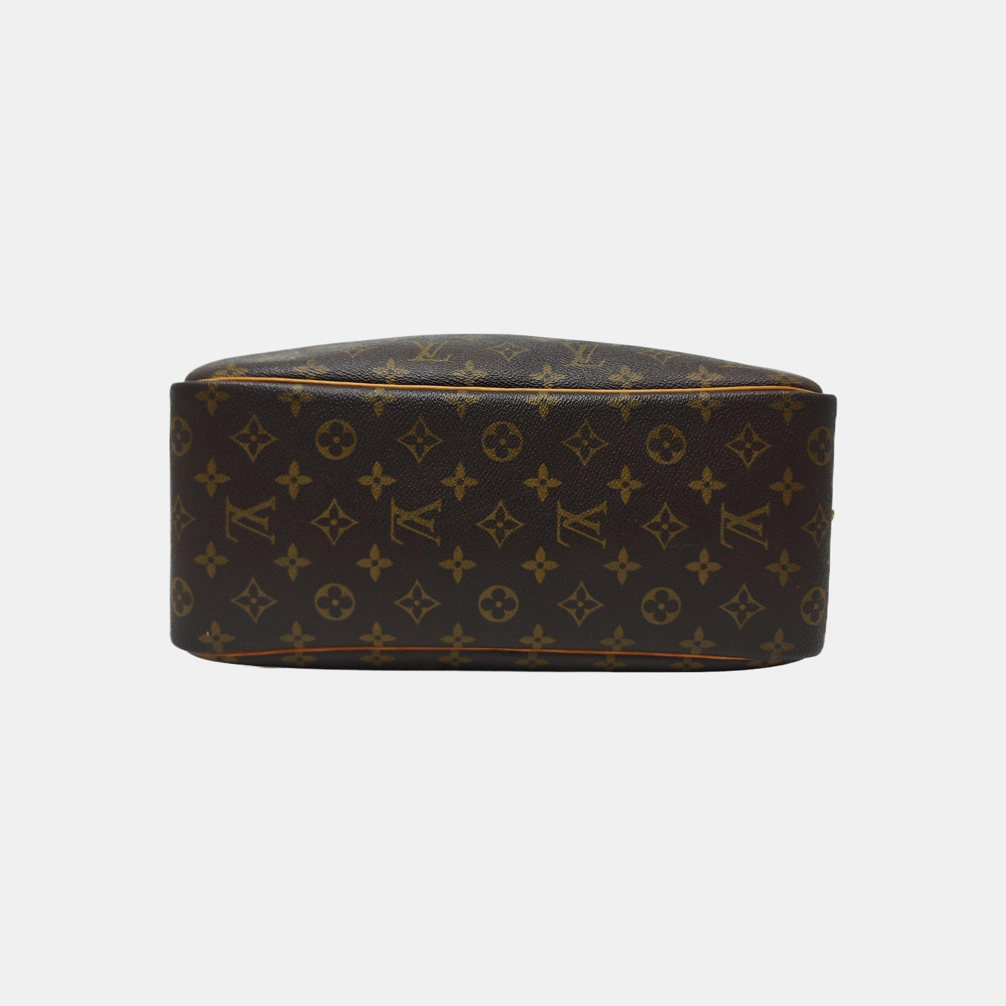 DEAUVILLE Monogram Coated Canvas Brown