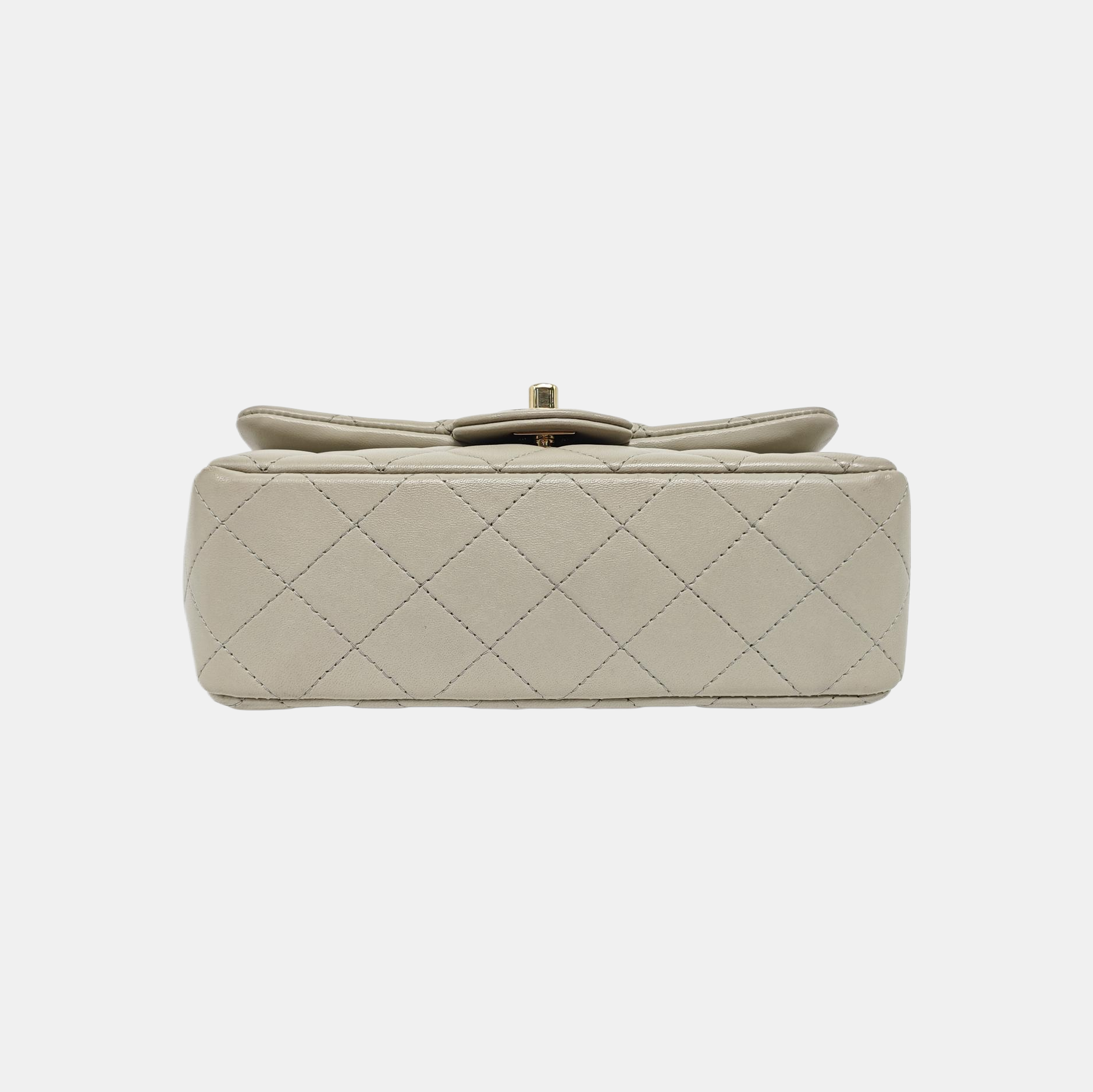CLASSIC FLAP Mini Quilted Lambskin Gray