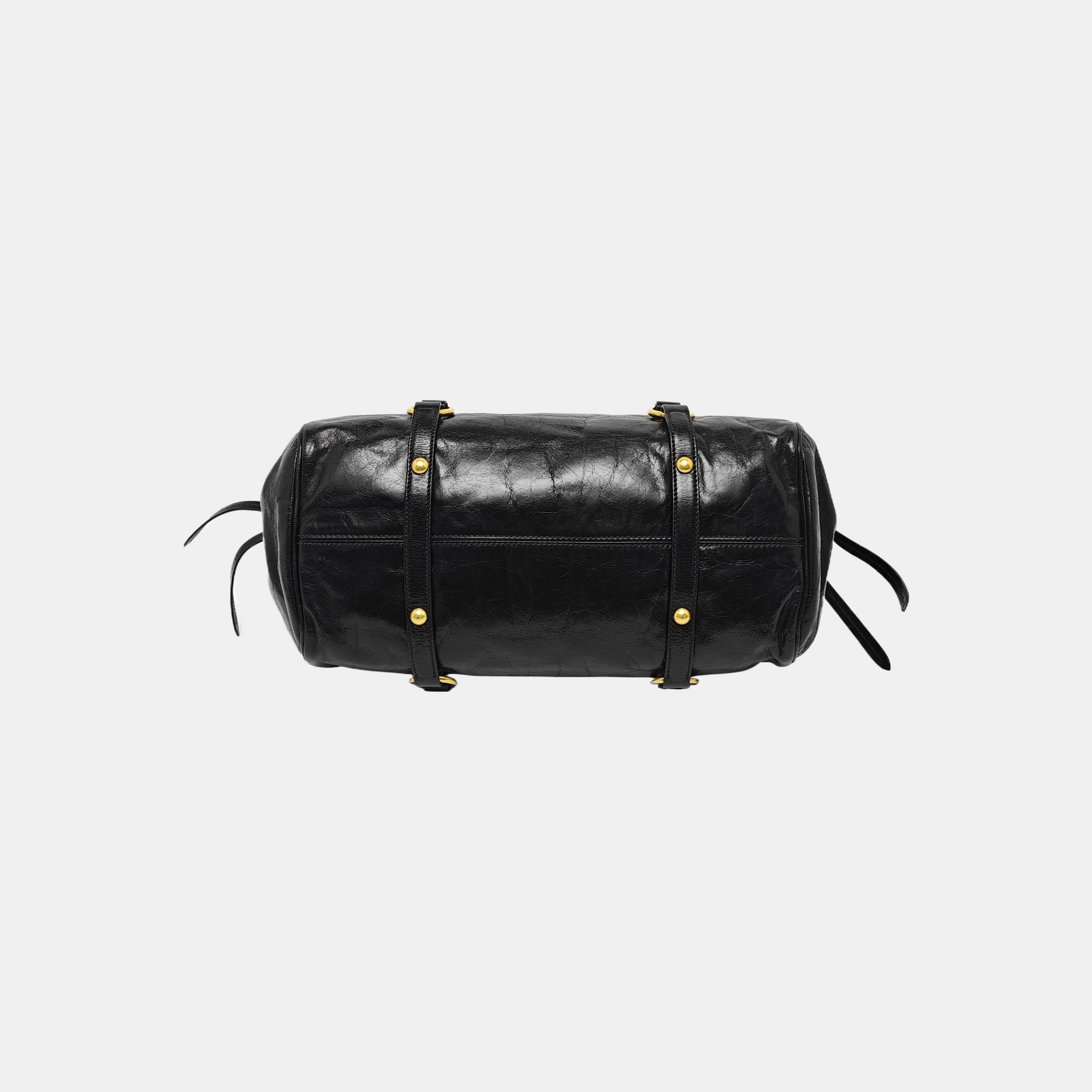 Calfskin Shoulder Bag Black