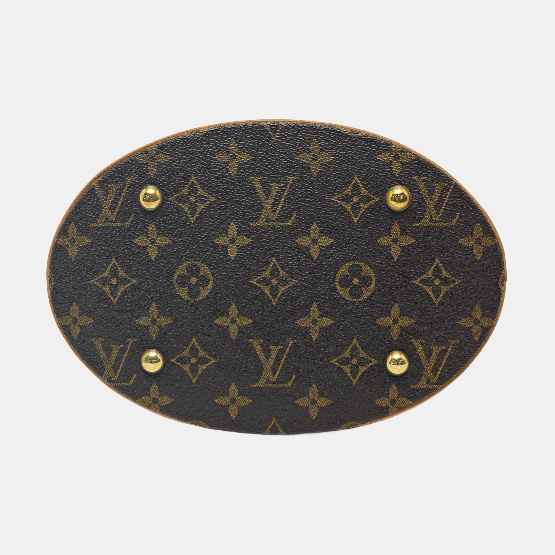 BUCKET PM Monogram Coated Canvas Brown