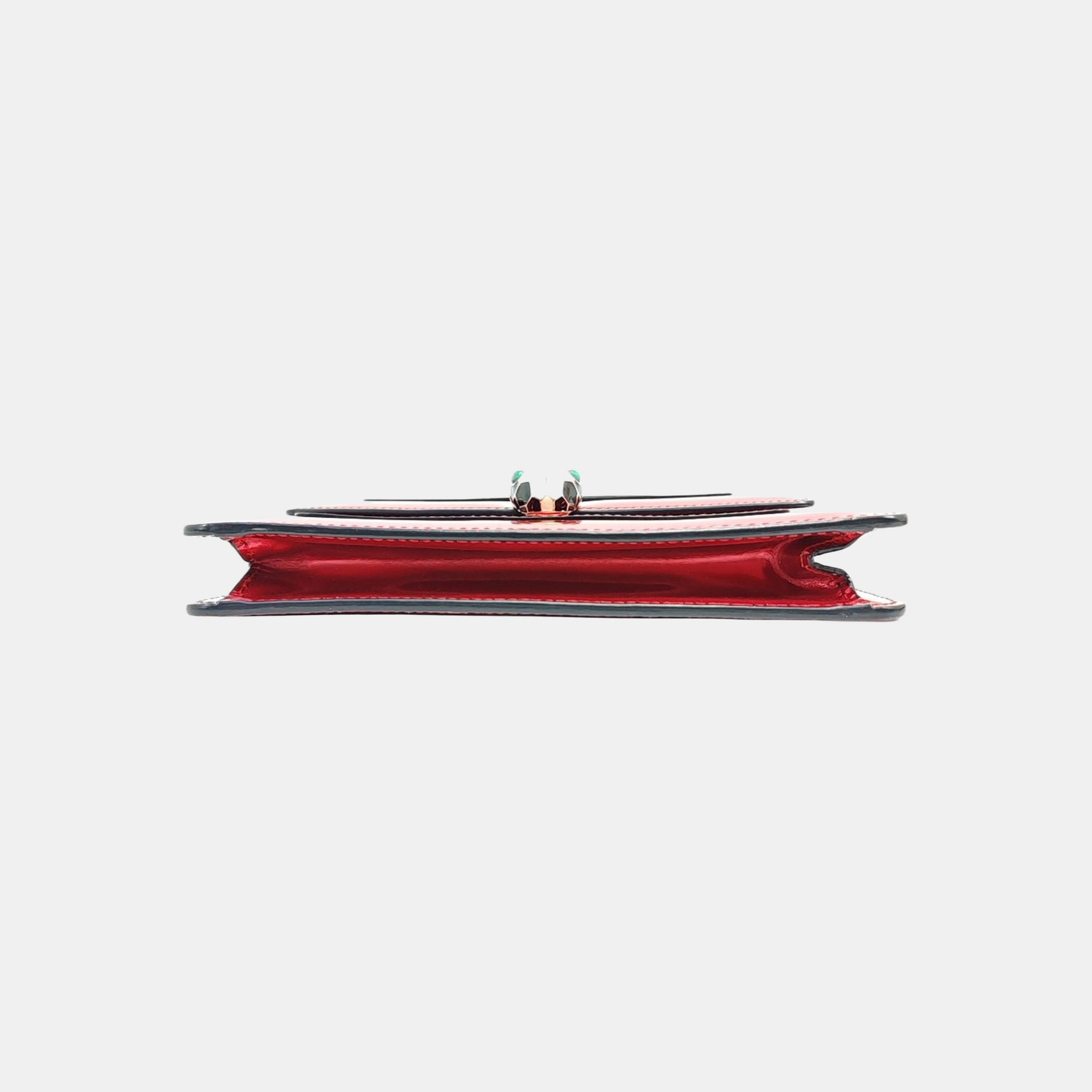 SERPENTI FOREVER Small Patent Leather Red