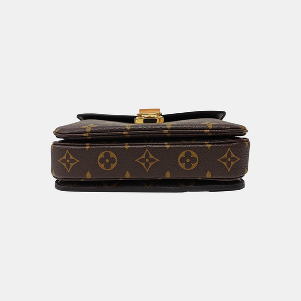 MÉTIS EAST WEST Monogram Coated Canvas Brown