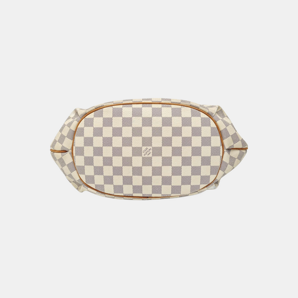RIVIERA PM Damier Azur Coated Canvas White