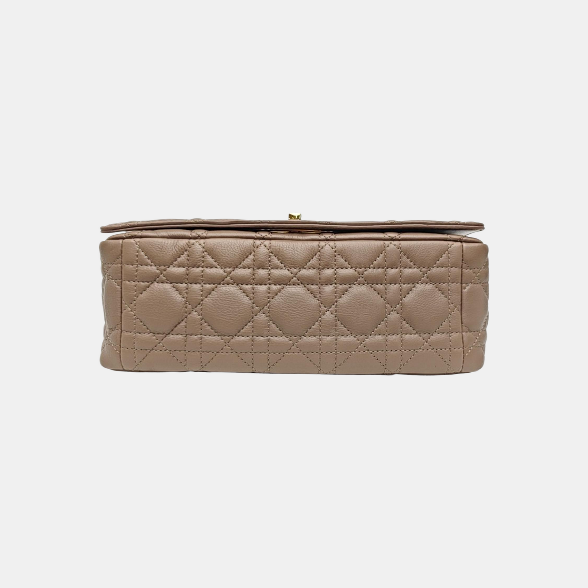 Dior Caro Medium Cannage Calfskin Gray